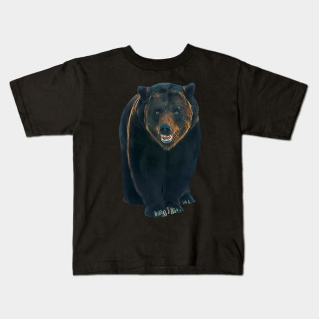 Bear - Woodland Themed Kids Room, Funny Gifts For Forester, Cute Animals Kids T-Shirt by Shirtsmania